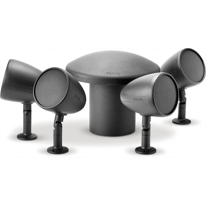 OD-BUNDLE-4.1-D Pack FOCAL  4  Enceintes extérieures 2 voies 40 watts 100 V + caisson OD SUB