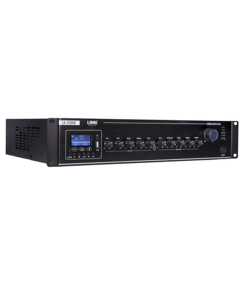 LA-2200D Amplificateur Mélangeur multimédia 2 x 200 watts 8 ohms