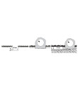 Haut-parleur de jardin rocher 30 W 100 V