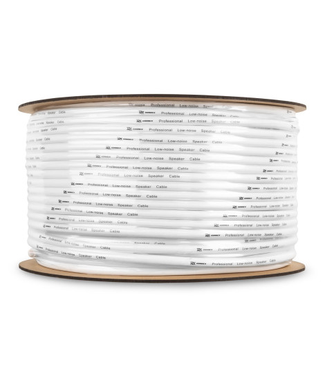 RX12W C&acirc;ble haut-parleur Blanc  100 m  2 x 1,5 mm&sup2;