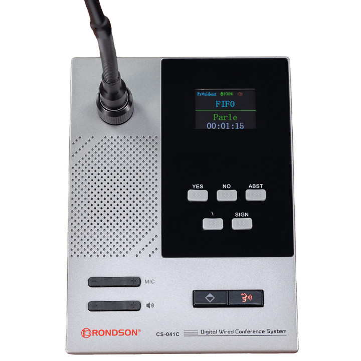 CS-041C Pupitre microphone Président  pour système CS-240