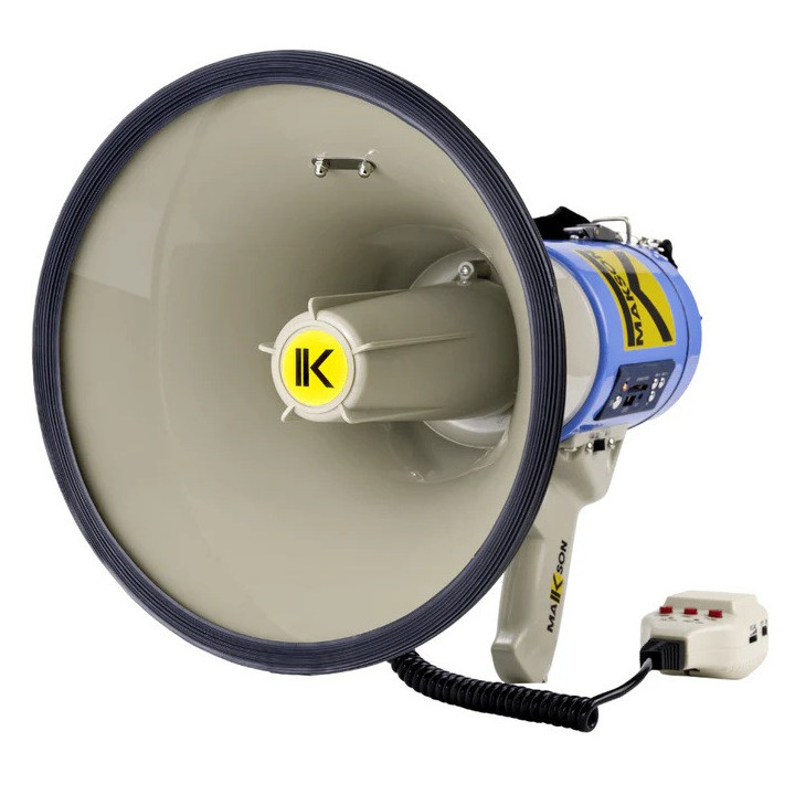 MKS-65BAT  Mégaphone 65 watts avec batterie Lithium