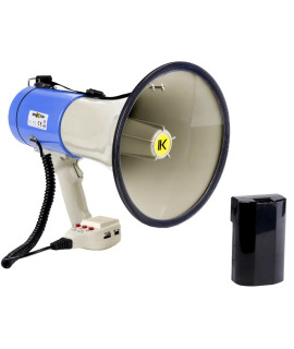 MKS-65BAT Mégaphone 65 watts avec batterie Lithium