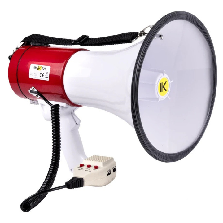 MKS-50 Mégaphone 50 watts avec sirène et micro