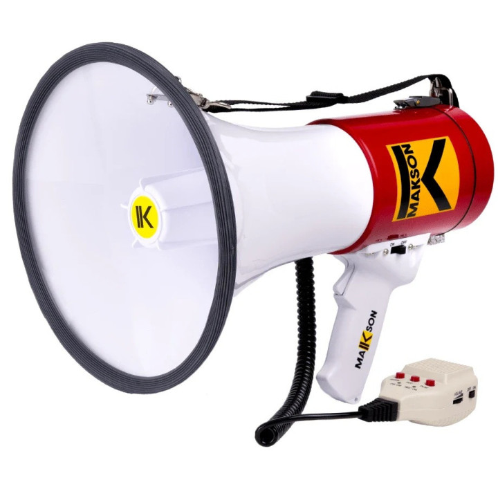 MKS-50 Mégaphone 50 watts avec sirène et micro