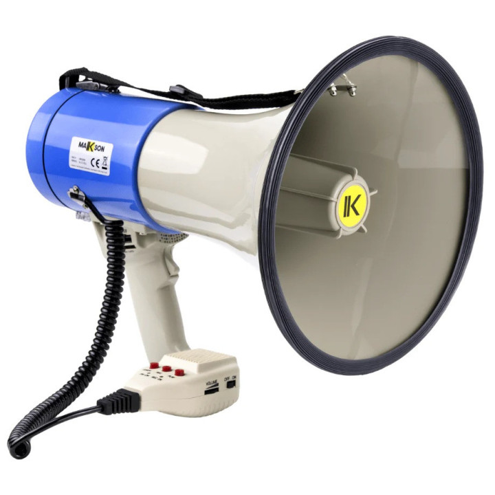 MKS-60B Mégaphone 65 watts avec sirène et micro