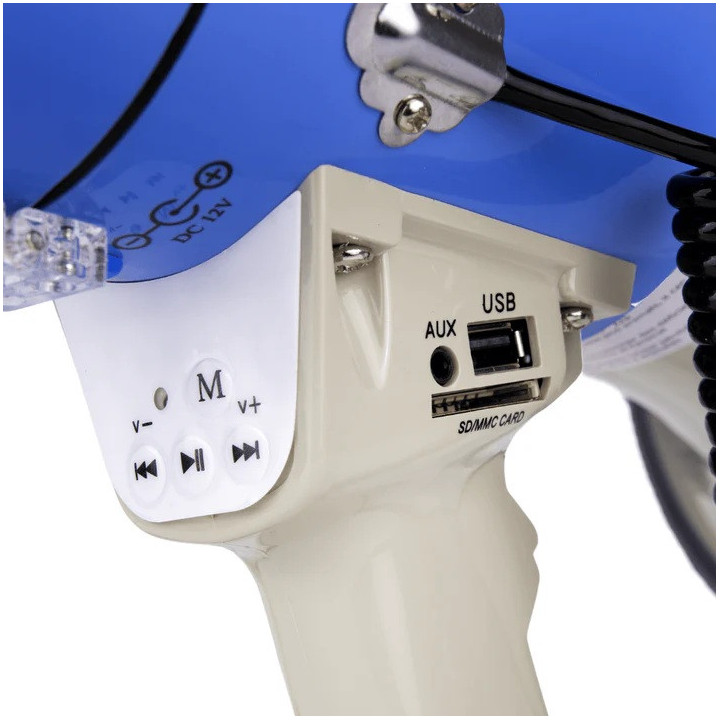 MKS-60B Mégaphone 65 watts avec sirène et micro