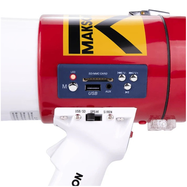 MKS-60 Mégaphone 25 watts avec sirène et micro