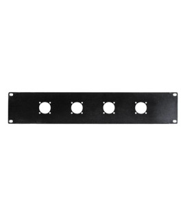FRP-32SPK Panneau 2 U pour 4 connecteurs haut-parleur pour rack 19"