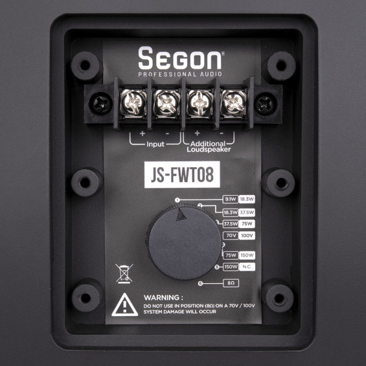 JS-FWT08N  Enceinte compacte  150 - 75  Watts  100 V