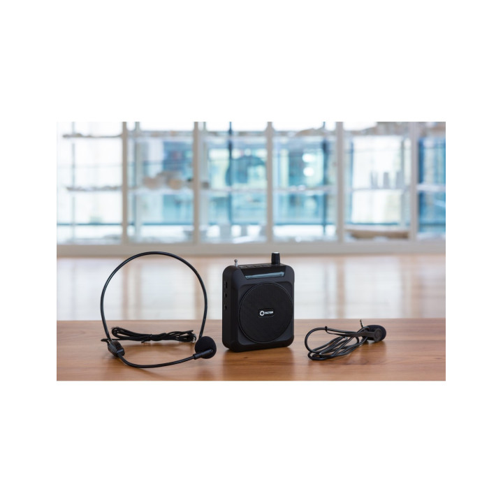 PVA100-P   Porte voix ceinture  micro serre tête électret