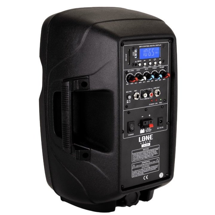 LA-08A  Enceinte amplifiée 120 Watts avec 2 Micros UHF