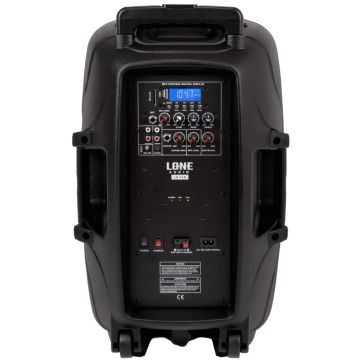 LA-12A  Enceinte amplifiee 240 Watts avec 2 Micros UHF