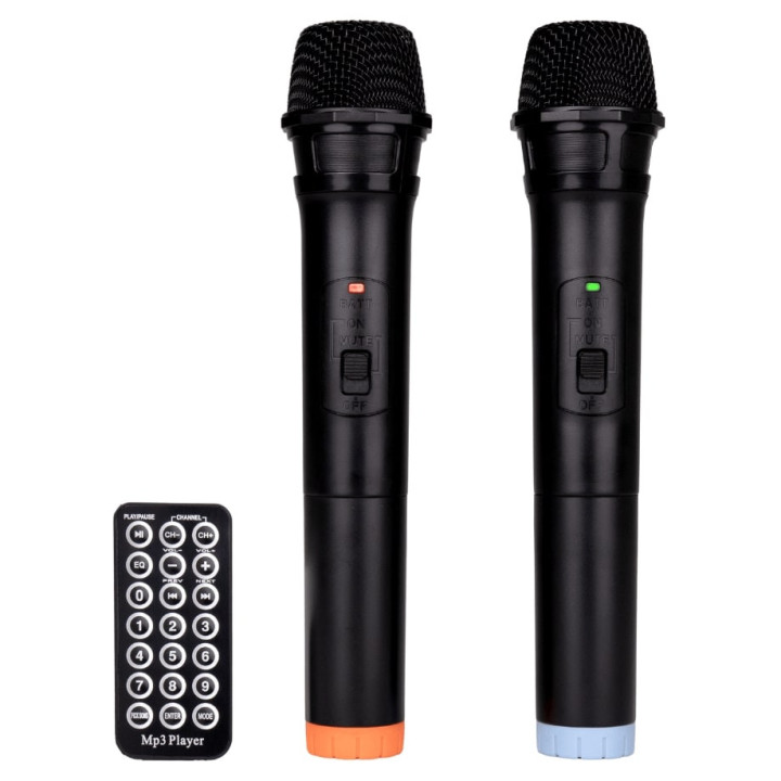 LA-15A  Enceinte amplifiee 480 Watts avec 2 Micros UHF