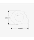 STONE60 Haut-parleur de jardin roche 60-30- W 100 V