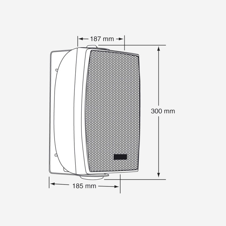 EHP520W  Enceinte murale 40-20-10 Watts  100 V