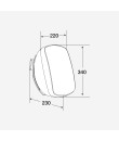 BORNEO660W Enceinte murale 20-15-10 Watts 100 V