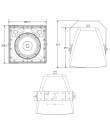 EXT106 Enceinte IP coaxiale 6.5" 100 Watts 100 V