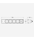 EXTLine134W Colonne acoustique 120-60-30 Watts 100 V