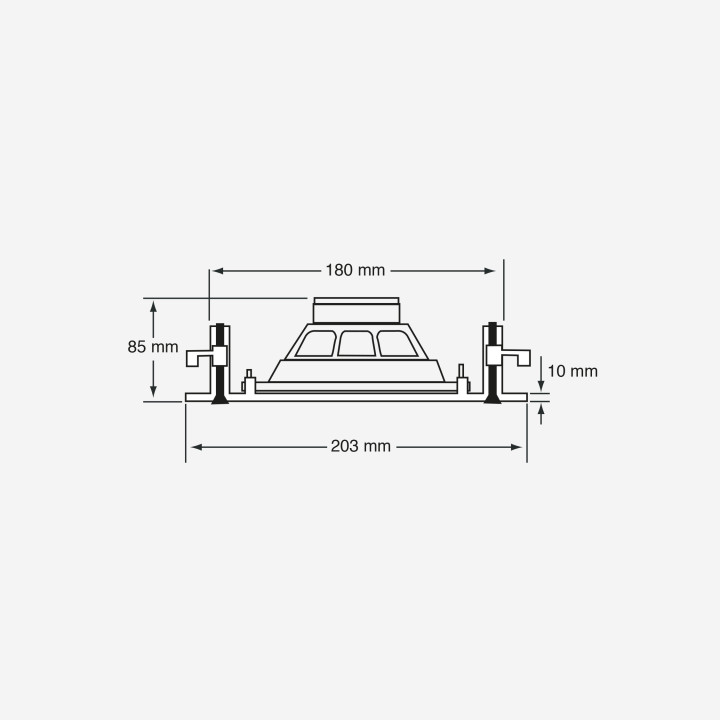 CHP520 Plafonnier 2 voies 20-10-5  Watts  100 V