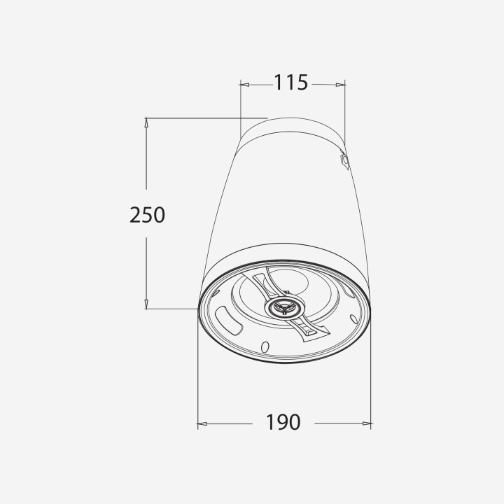 SHP550W Enceinte suspendue  30-15  Watts  100 V