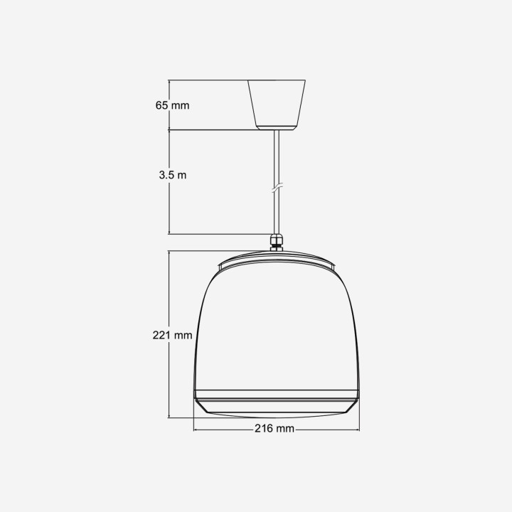 SHP660 Enceinte suspendue  60-30-15  Watts  100 V