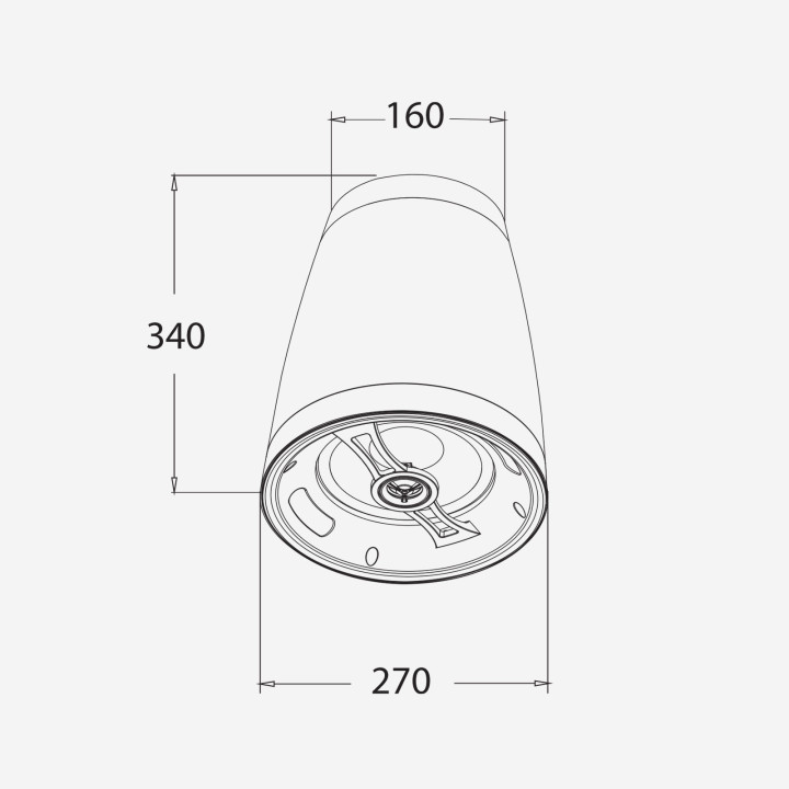SHP880W Enceinte suspendue  50-25  Watts  100 V