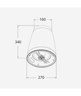 SHP880B Enceinte suspendue 50-25 Watts 100 V