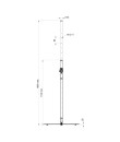 Stick-RW Pied pour enceinte avec embase lourde ronde