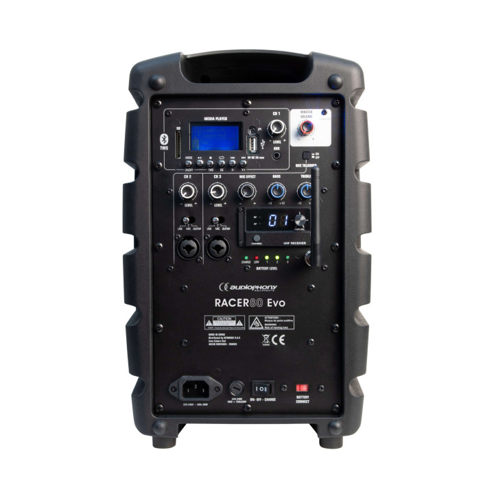 RACER80 Evo    Enceinte portable amplifiée 80 Watts
