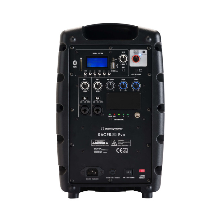 RACER80 Evo    Enceinte portable amplifiée 80 Watts