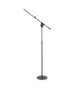 MIC-200T Pied de micro à perche télécospique base ronde