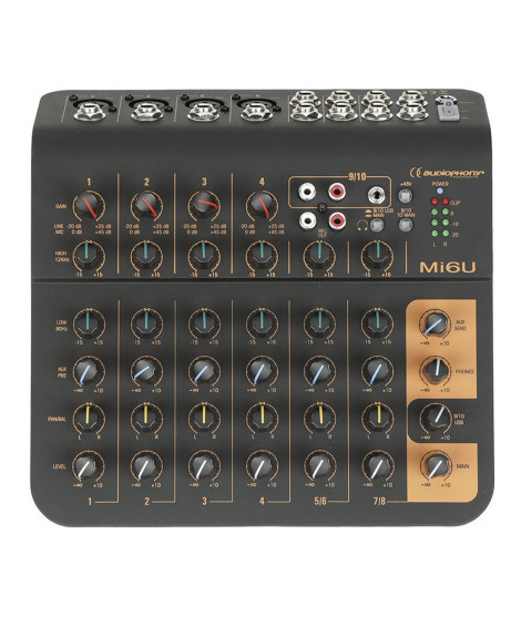 Mi6U Mini Mixage 6 canaux