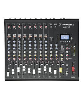 MPX12 Mixeur 12 canaux effets et lecteur USB SD BT