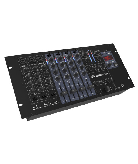 CLUB7-USB Mixer DJ 13 entrées 7 canaux
