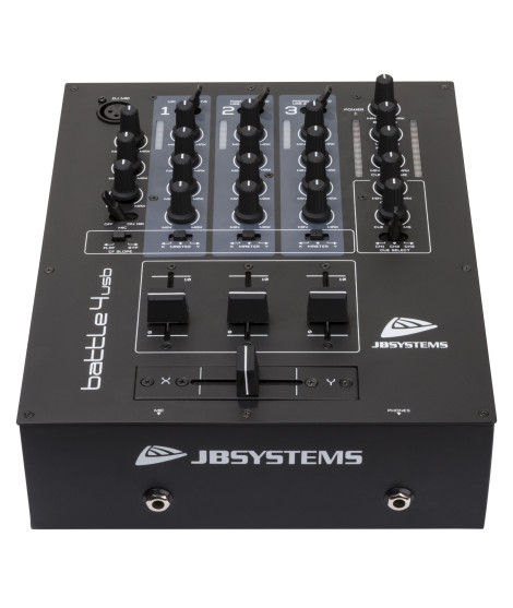 BATTLE4-usb Mixer DJ 9 entrées 4 canaux