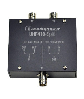 UHF410-Split Splitter 2 en 1 IN/OUT avec connecteur BNC