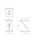 MS2 Paire de supports pour enceintes monitoring
