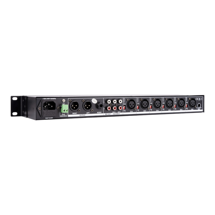 JS-PP62 Préamplificateur mélangeur 8 entrées Mic/ Ligne