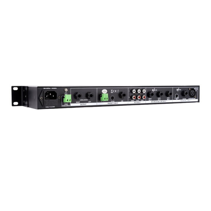 JS-PP43 Préamplificateur mélangeur 7 entrées Mic/ Ligne