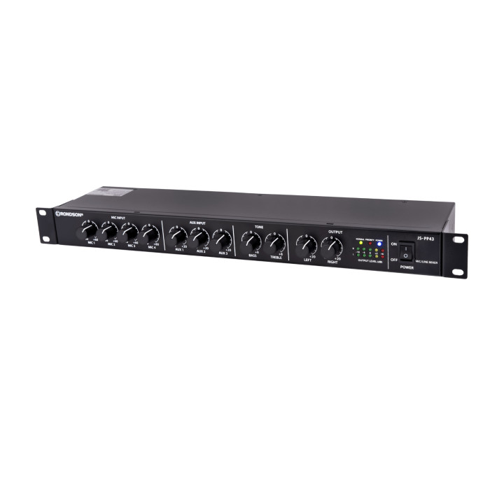 JS-PP43 Préamplificateur mélangeur 7 entrées Mic/ Ligne