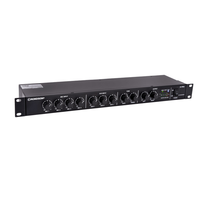 JS-PP43 Préamplificateur mélangeur 7 entrées Mic/ Ligne
