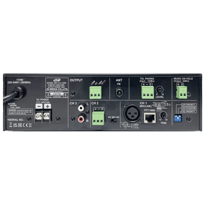 CA-60M Amplificateur compact multimédia 60 Watts 100 V