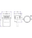 BTI-EXPOBEAM WW Projecteur LED COB 150 W (3000 K) à faisceau serré 15°, IP65