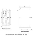 BS/6-1 Support mural orientable pour enceinte charge 20 kg max