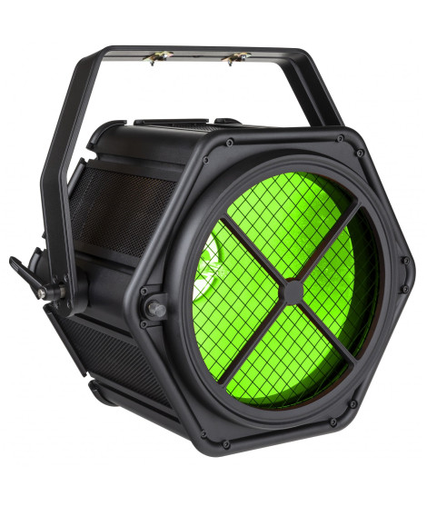 BT-RETRO Projecteur flood rétro avec réflecteur doré, LEDs RGB