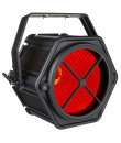 BT-RETRO Projecteur flood rétro avec réflecteur doré, LEDs RGB