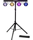 STAGEBAR-II 4 Projecteurs à LED 2-en-1 sur pied et pédalier