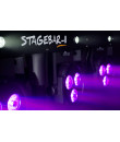 STAGEBAR-II 4 Projecteurs à LED 2-en-1 sur pied et pédalier