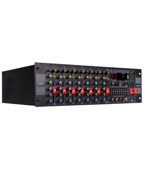 LA-MIXRACK Table de Mixage amplifiée 8 canaux